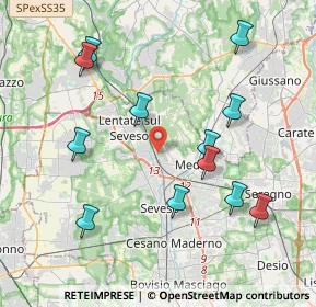 Mappa Via Ticino, 20823 Lentate sul Seveso MB, Italia (4.22083)