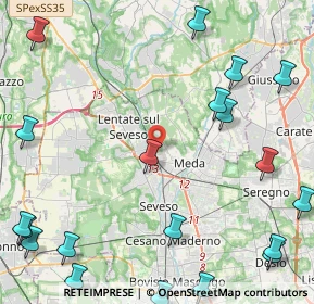 Mappa Via Ticino, 20823 Lentate sul Seveso MB, Italia (6.4695)