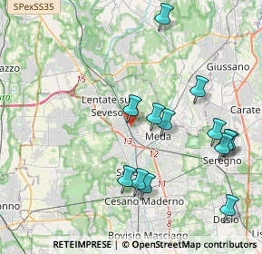 Mappa Via Ticino, 20823 Lentate sul Seveso MB, Italia (4.27769)