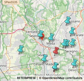 Mappa Via Ticino, 20823 Lentate sul Seveso MB, Italia (4.57231)