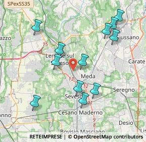 Mappa Via Ticino, 20823 Lentate sul Seveso MB, Italia (4.06167)