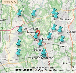 Mappa Via Ticino, 20823 Lentate sul Seveso MB, Italia (4.05867)