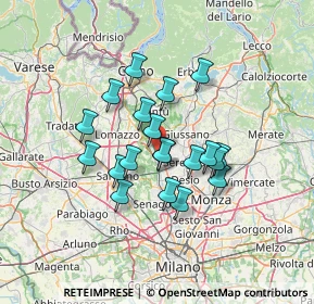 Mappa Via Ticino, 20823 Lentate sul Seveso MB, Italia (10.542)