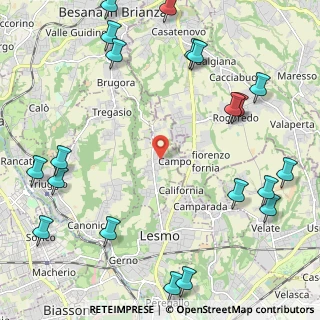 Mappa Via Alessandro Manzoni, 20856 Correzzana MB, Italia (3.072)