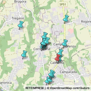 Mappa Via Alessandro Manzoni, 20856 Correzzana MB, Italia (0.828)