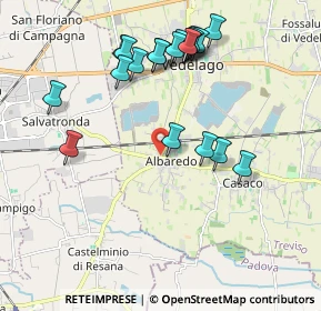 Mappa SP 19, 31050 Vedelago TV, Italia (2.033)