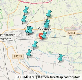 Mappa SP 19, 31050 Vedelago TV, Italia (3.23167)