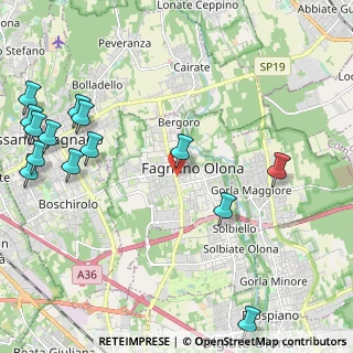 Mappa Via Montello, 21054 Fagnano Olona VA, Italia (2.89143)