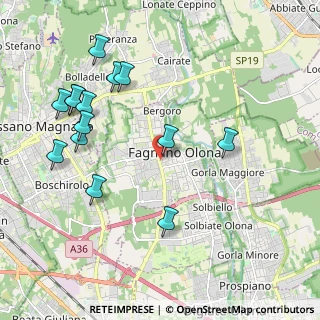 Mappa Via Montello, 21054 Fagnano Olona VA, Italia (2.25429)