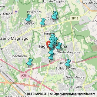 Mappa Via Montello, 21054 Fagnano Olona VA, Italia (1.29867)