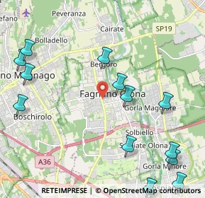 Mappa 21054 Fagnano Olona VA, Italia (2.77154)