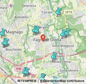 Mappa Via Montello, 21054 Fagnano Olona VA, Italia (2.81786)