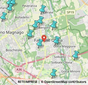 Mappa 21054 Fagnano Olona VA, Italia (2.53308)
