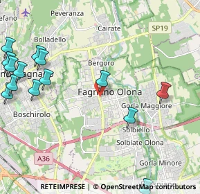 Mappa 21054 Fagnano Olona VA, Italia (2.89143)
