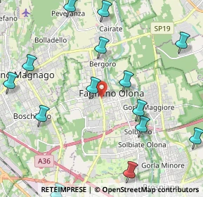 Mappa 21054 Fagnano Olona VA, Italia (2.64571)