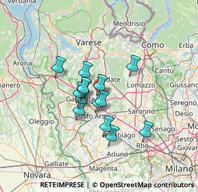 Mappa 21054 Fagnano Olona VA, Italia (9.32429)