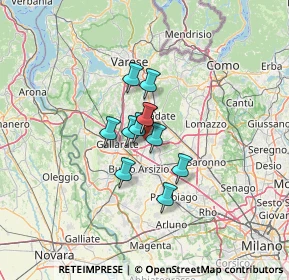 Mappa 21054 Fagnano Olona VA, Italia (7.31455)
