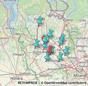 Mappa 21054 Fagnano Olona VA, Italia (9.90917)