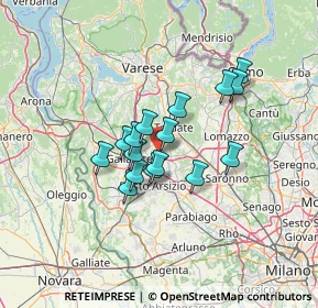 Mappa 21054 Fagnano Olona VA, Italia (9.56125)