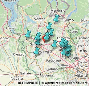 Mappa 21054 Fagnano Olona VA, Italia (10.8925)