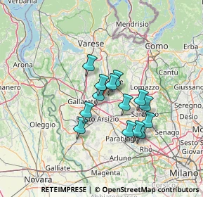 Mappa 21054 Fagnano Olona VA, Italia (10.175)