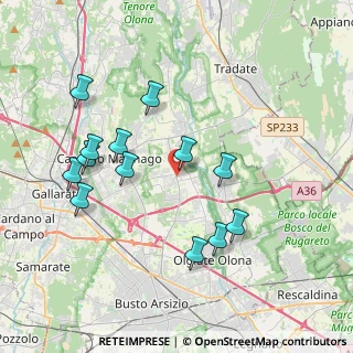 Mappa 21054 Fagnano Olona VA, Italia (3.84615)