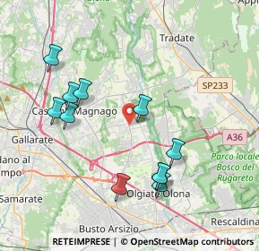 Mappa 21054 Fagnano Olona VA, Italia (3.93)