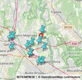 Mappa 21054 Fagnano Olona VA, Italia (3.76417)