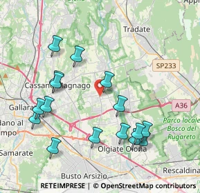 Mappa 21054 Fagnano Olona VA, Italia (4.20625)