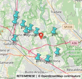 Mappa 21054 Fagnano Olona VA, Italia (4.01455)