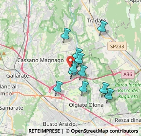 Mappa 21054 Fagnano Olona VA, Italia (2.72909)