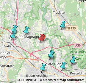 Mappa 21054 Fagnano Olona VA, Italia (4.69455)