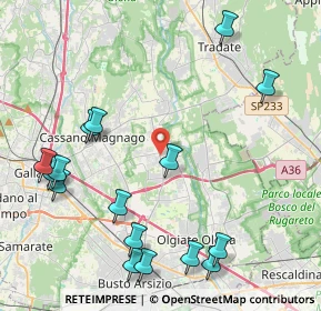 Mappa 21054 Fagnano Olona VA, Italia (5.16125)
