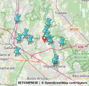 Mappa 21054 Fagnano Olona VA, Italia (3.255)