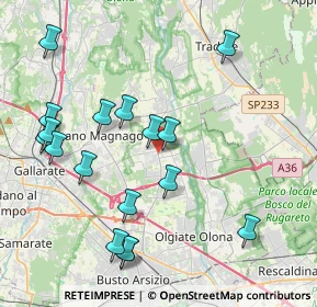 Mappa 21054 Fagnano Olona VA, Italia (4.41)