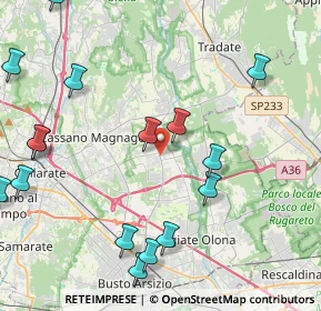 Mappa 21054 Fagnano Olona VA, Italia (5.50882)