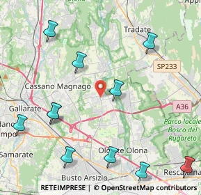 Mappa 21054 Fagnano Olona VA, Italia (5.74769)