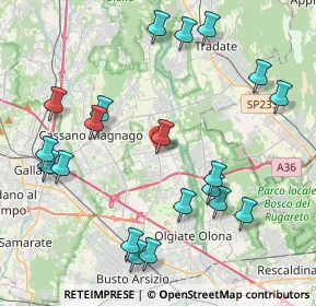 Mappa 21054 Fagnano Olona VA, Italia (4.7055)