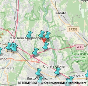 Mappa 21054 Fagnano Olona VA, Italia (5.59706)