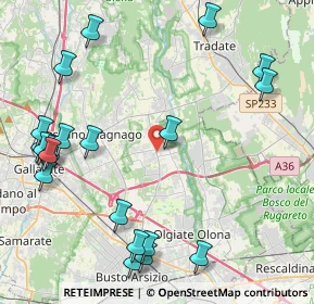 Mappa 21054 Fagnano Olona VA, Italia (5.3975)