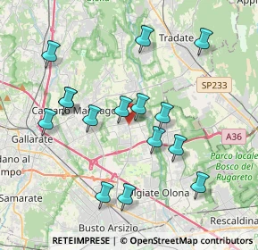 Mappa 21054 Fagnano Olona VA, Italia (3.80467)