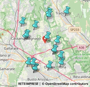 Mappa 21054 Fagnano Olona VA, Italia (3.91111)