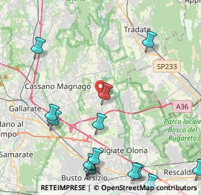 Mappa 21054 Fagnano Olona VA, Italia (5.71857)