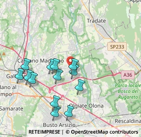 Mappa 21054 Fagnano Olona VA, Italia (3.84769)