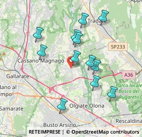 Mappa 21054 Fagnano Olona VA, Italia (3.5075)
