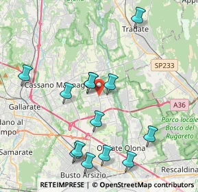 Mappa 21054 Fagnano Olona VA, Italia (4.22923)