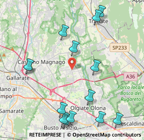 Mappa 21054 Fagnano Olona VA, Italia (5.06286)