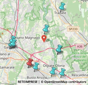 Mappa 21054 Fagnano Olona VA, Italia (5.13077)