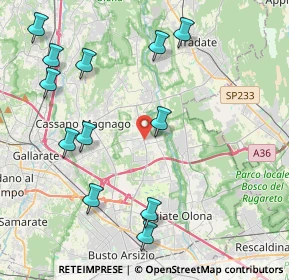 Mappa 21054 Fagnano Olona VA, Italia (4.8475)