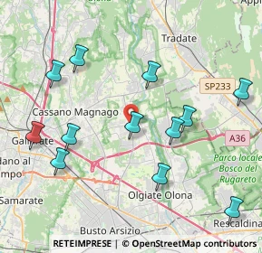 Mappa 21054 Fagnano Olona VA, Italia (4.42083)